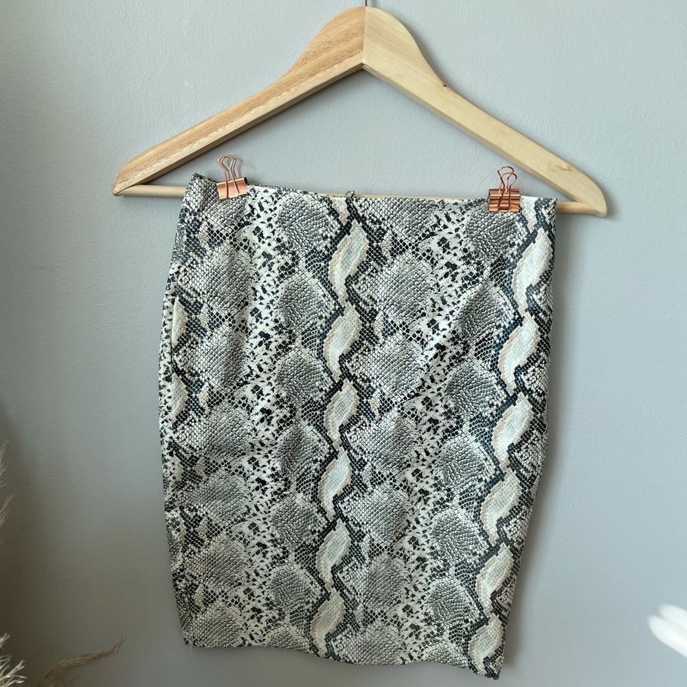 Snakeskin mini
